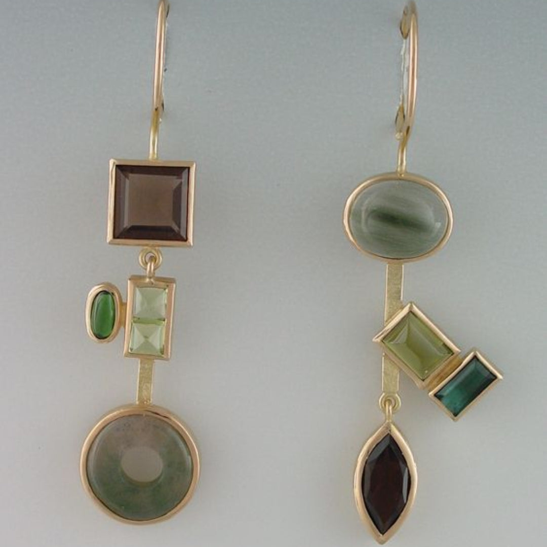 Classic Dangling Crystal Forest Earrings