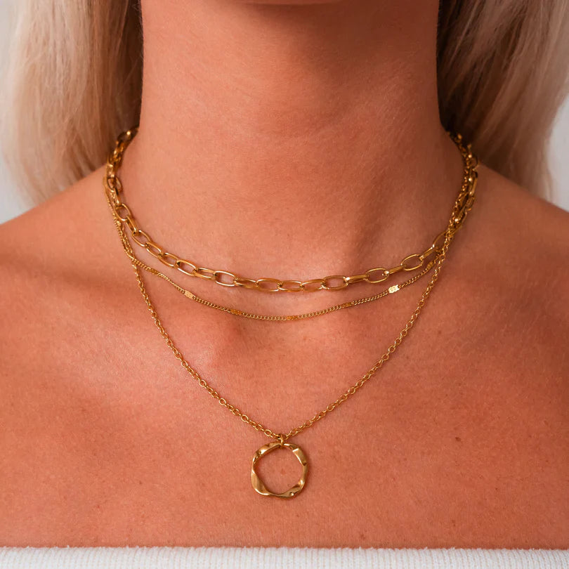Gold Minimalist Layered Necklace