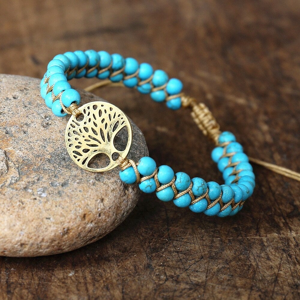 Bracelet Tree of Life Timeless Turquoise Stone