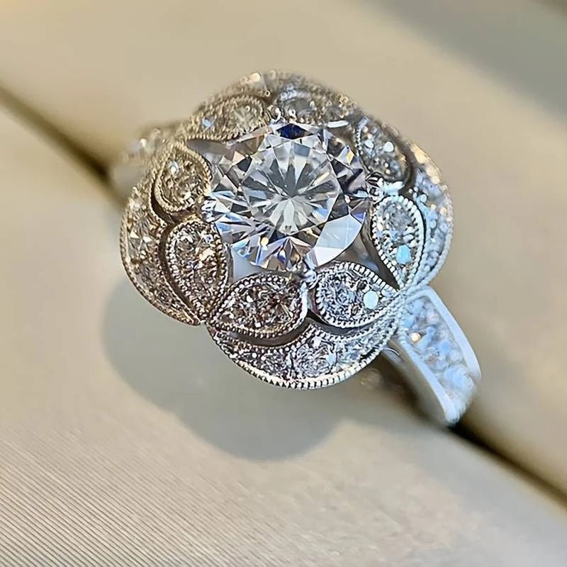 Trendy Bright Silver Ring
