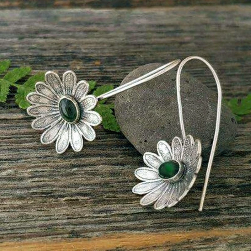 Classic Silver Flower Earrings