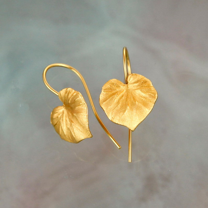 Golden Leaf Earrings