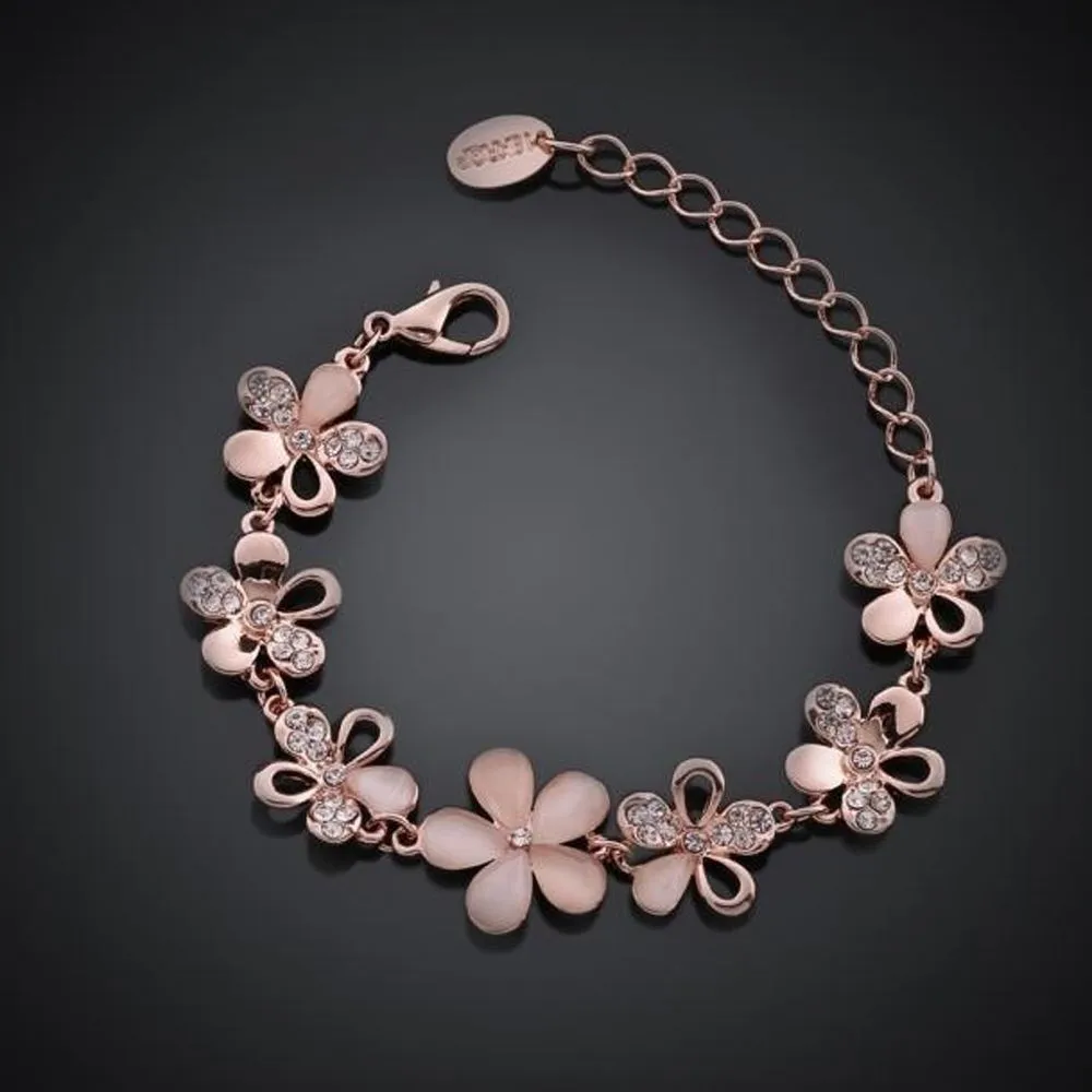 Stylish Rose Flower Bracelet