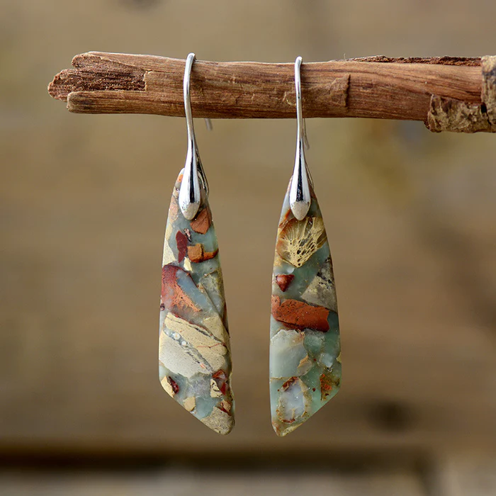 Trendy Nature Stone Earrings