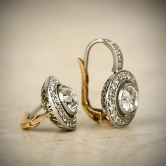 Boho Silver Earrings with Zirconia