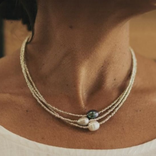 Modern Fresh Water Pearl Necklace