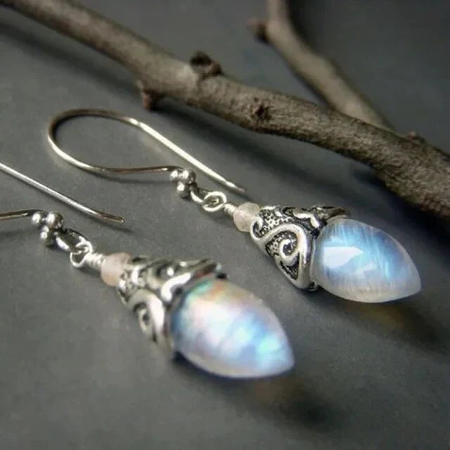 Timeless Moonstone Drop Earrings
