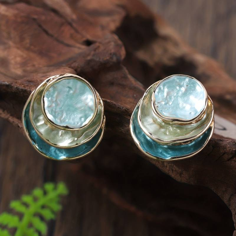 Multi Layered Rounded Earrings