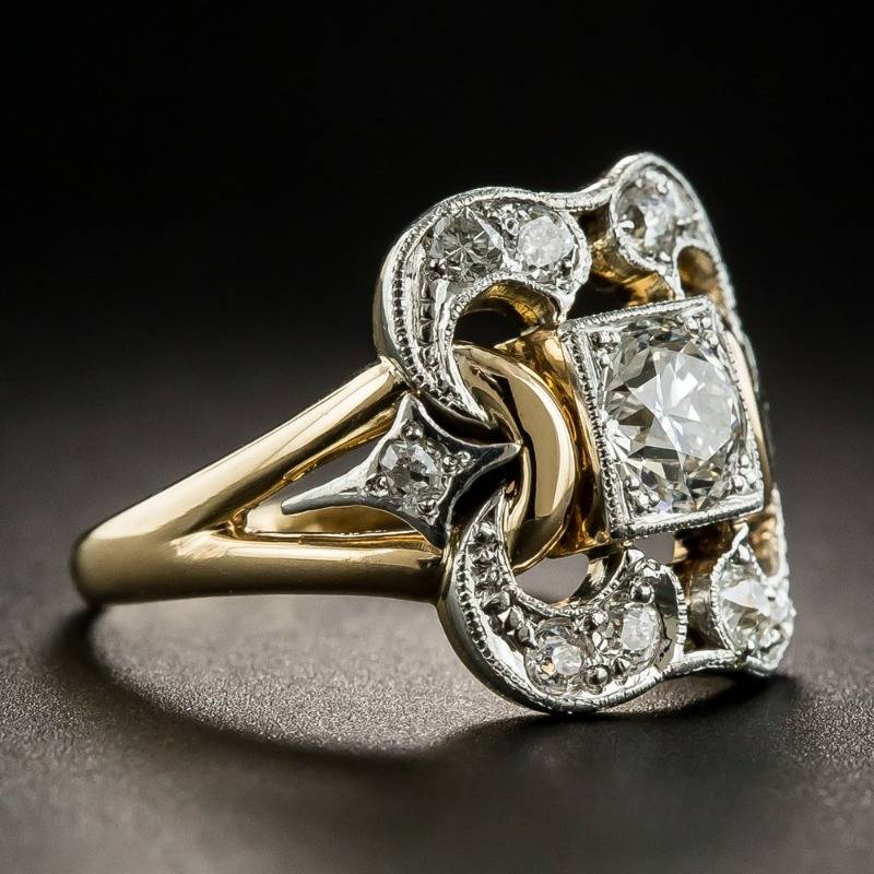 Classic Zirconia Gold Ring