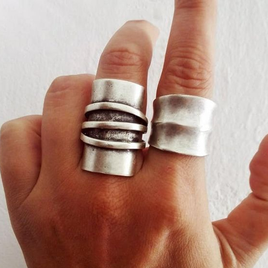 Classic Silver Ring Set