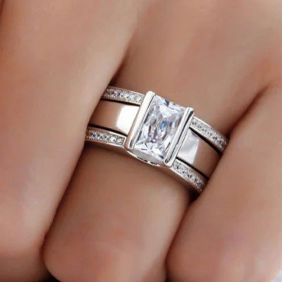 Minimalist Inlaid Glass Ring