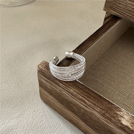Chic Adjustable Multi-Band Open Ring