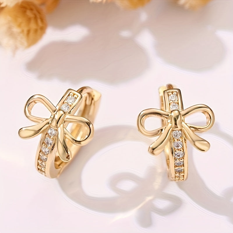 Classic Bow Hoop Earrings