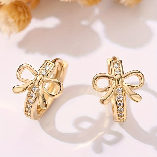 Classic Bow Hoop Earrings