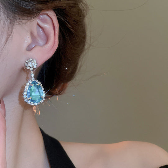 Classic Rhinestone Teardrop Earrings