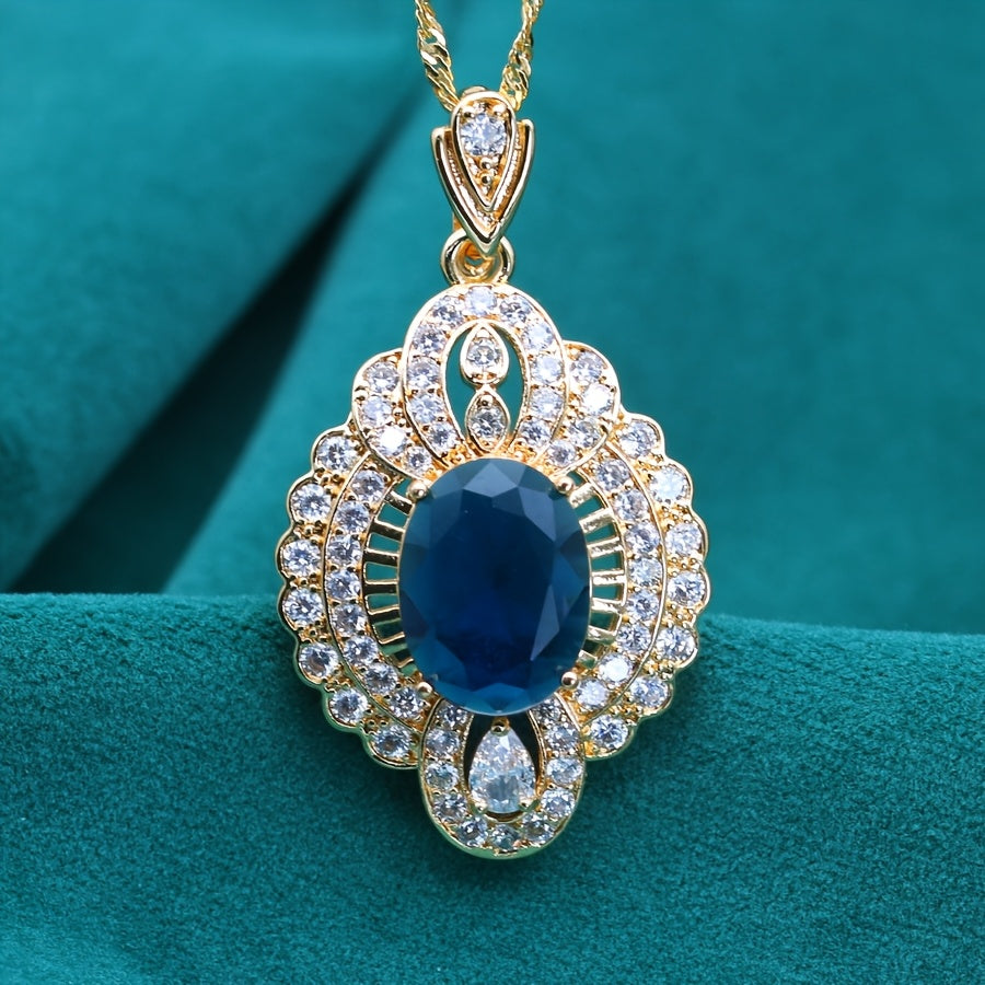 Timeless Zirconia Pendant Necklace