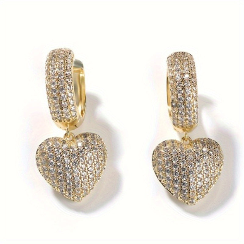 Minimalist Micro Pave Zirconia Earrings