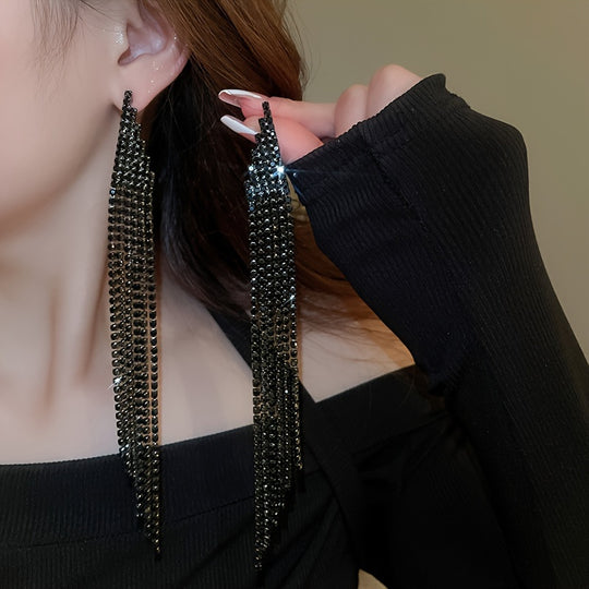 Sparkling Elegant Minimalist Bling Tassel