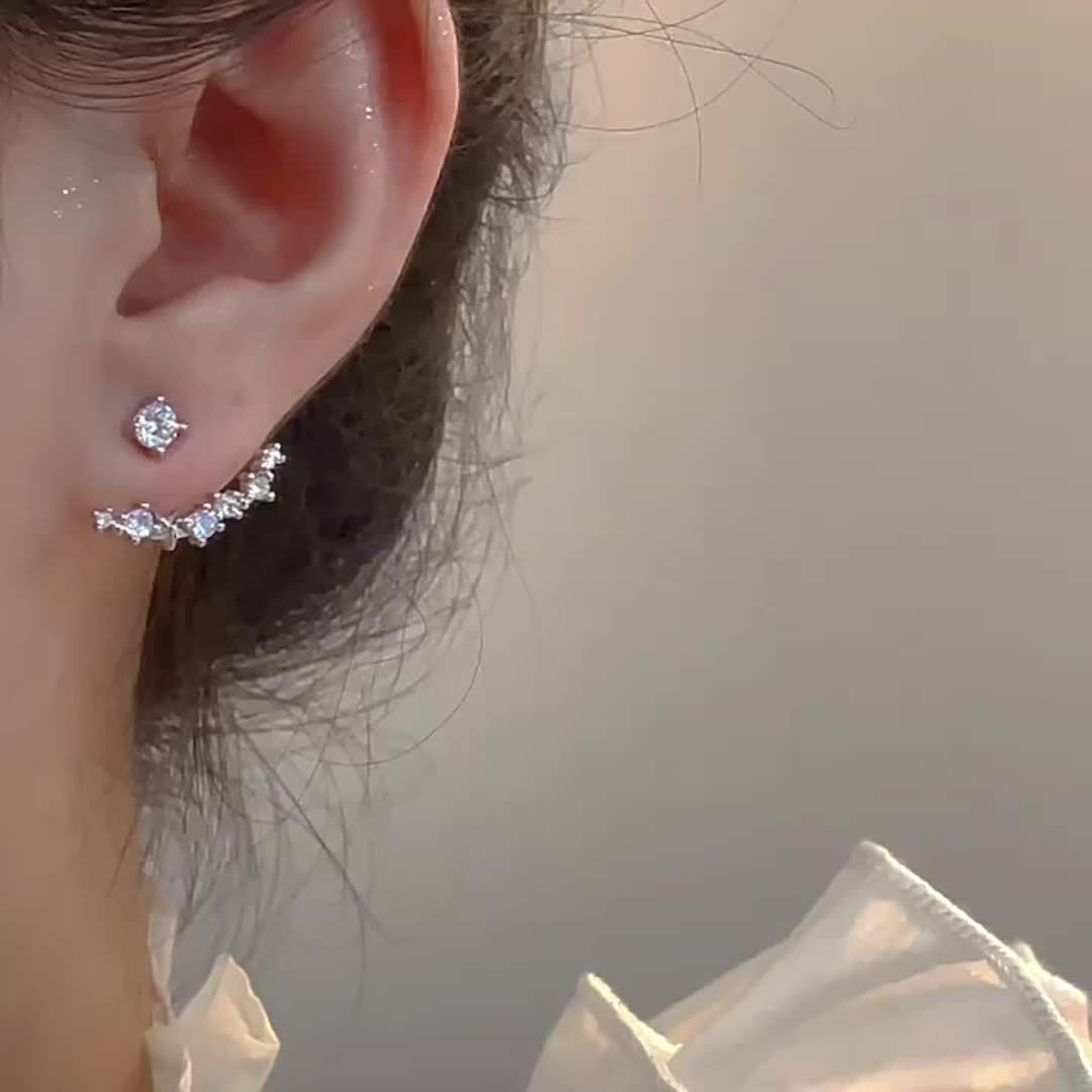 Elegant French Inspired Stud Earrings