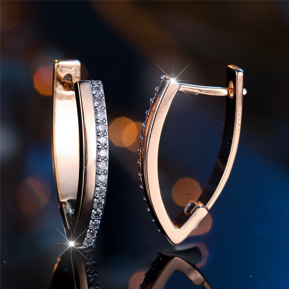 Elegant Classic V-Shaped Earclips