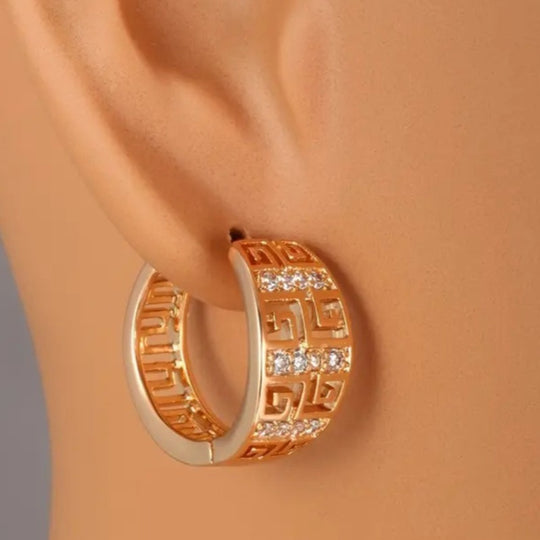 Elegant Retro Hoop Earrings