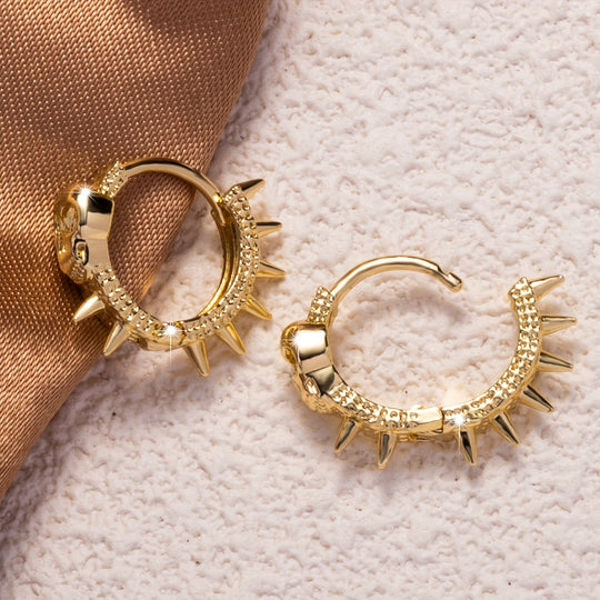 Elegant Skull Hoop Earrings