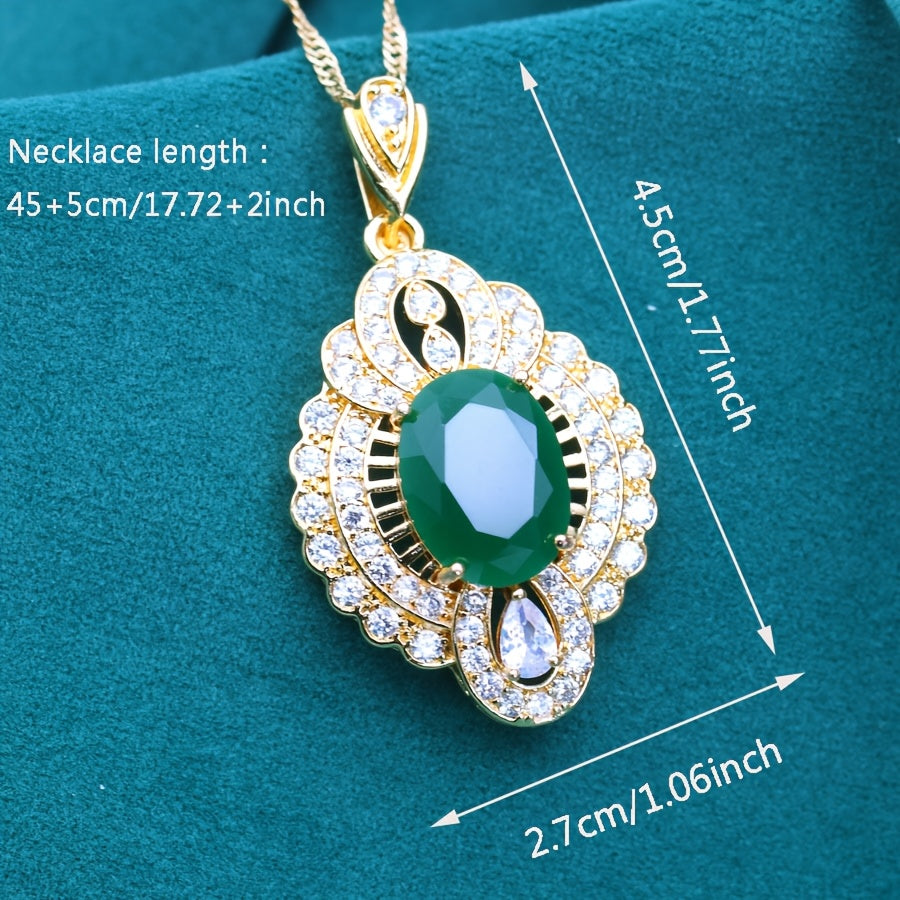 Timeless Zirconia Pendant Necklace