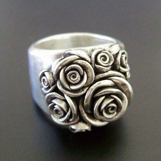 Retro Classic Rose Flower Ring