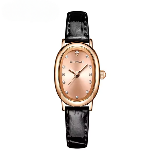 Elegant Classic Oval Quartz Watch
