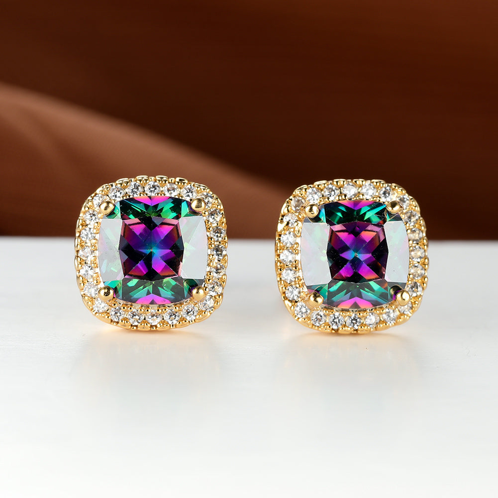 Minimalist. Stone Stud Earrings