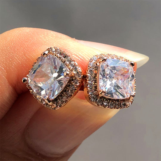 Minimalist. Stone Stud Earrings