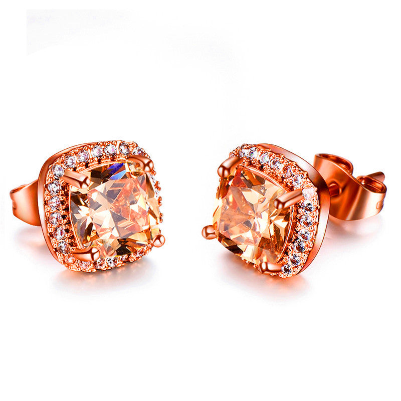Minimalist. Stone Stud Earrings