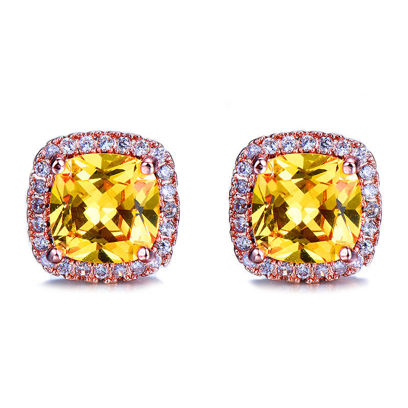 Minimalist. Stone Stud Earrings