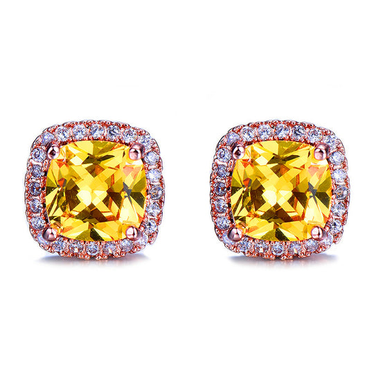 Minimalist. Stone Stud Earrings