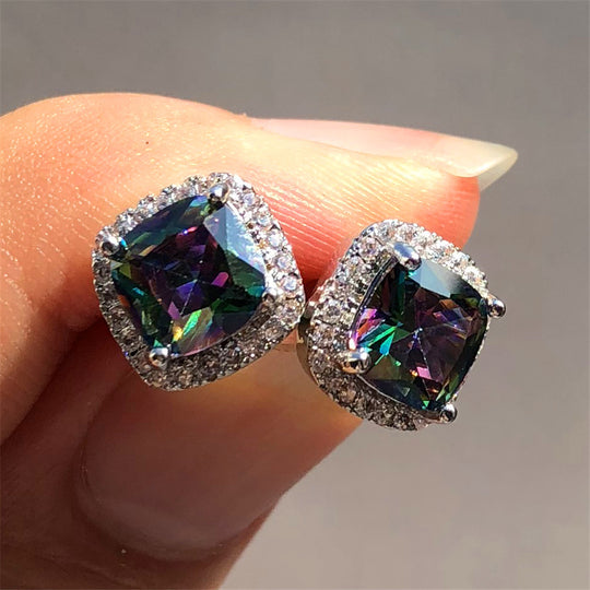 Minimalist. Stone Stud Earrings