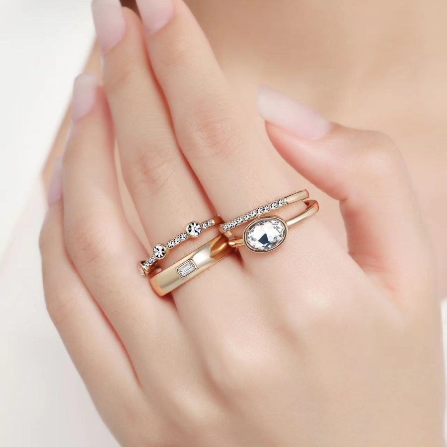 4-Piece Modern Ring Set