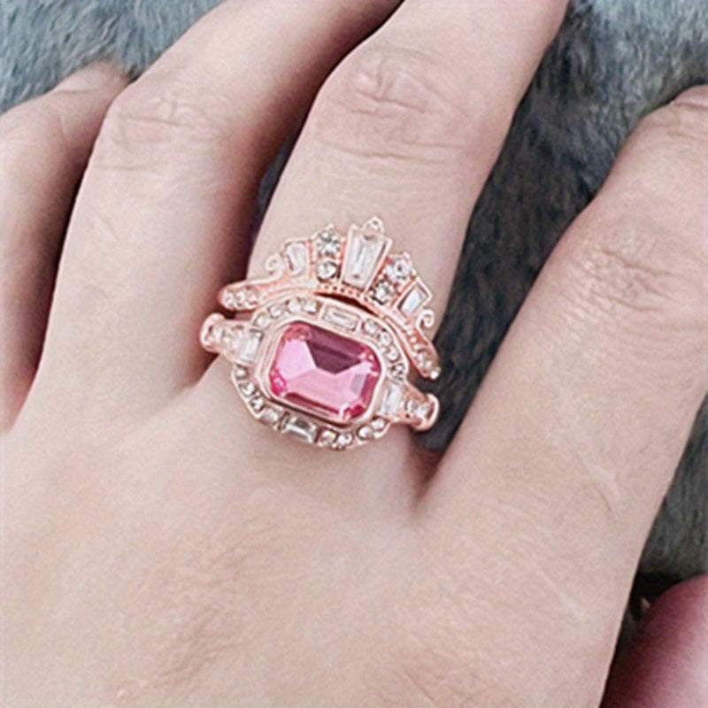 Stylish Minimalist  Zirconia Decorative Ring