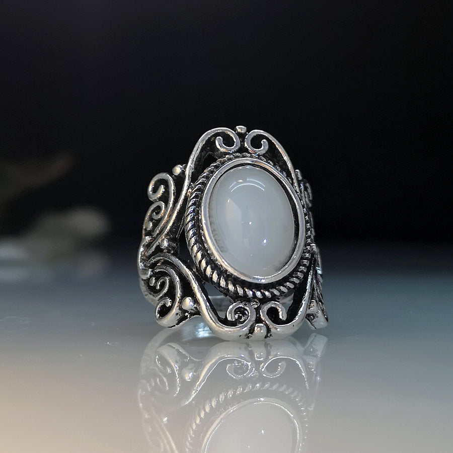 Classic Inlaid Decorative Ring
