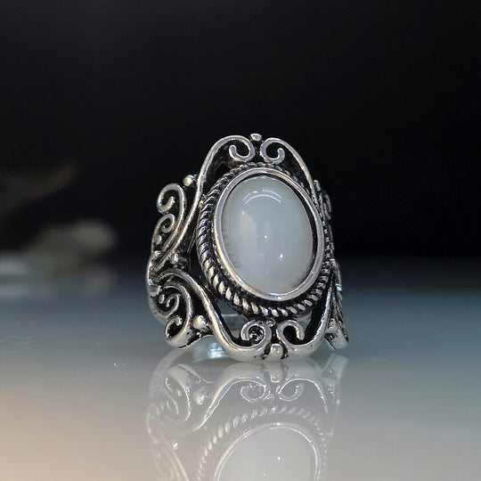 Classic Inlaid Decorative Ring