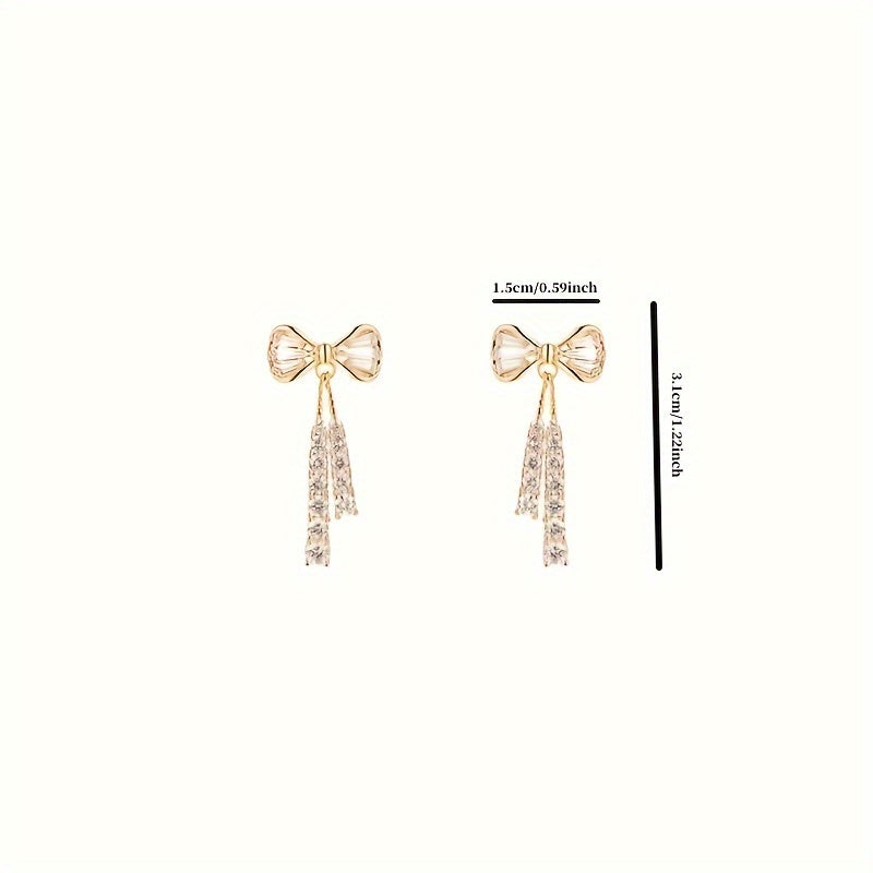 Minimalist Zirconia Drop Earrings