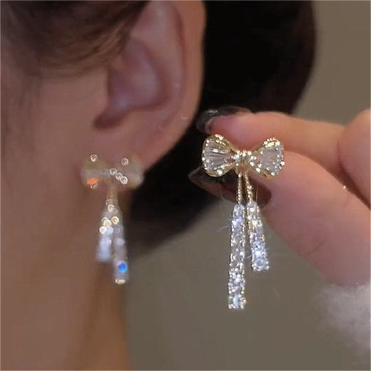 Minimalist Zirconia Drop Earrings