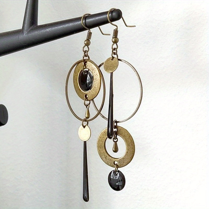 Trendy Geometric Circle Dangle Earrings