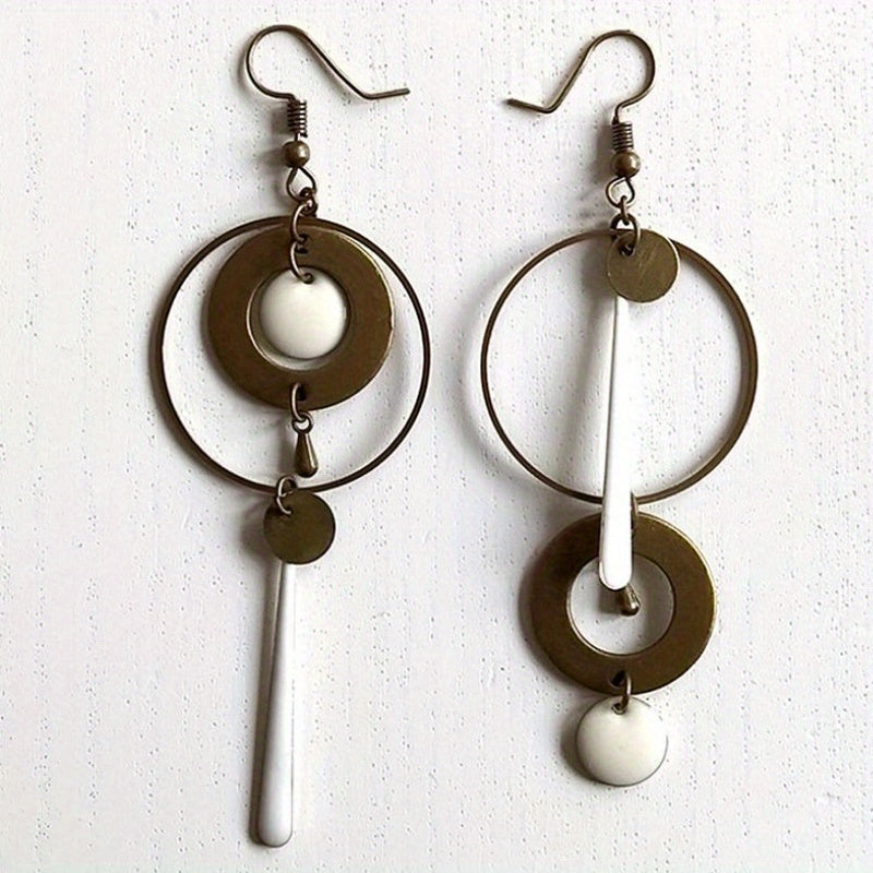 Trendy Geometric Circle Dangle Earrings