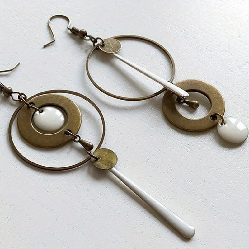 Trendy Geometric Circle Dangle Earrings