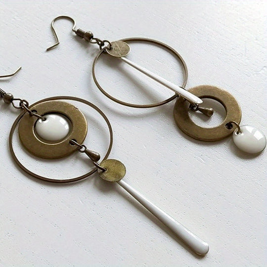 Trendy Geometric Circle Dangle Earrings