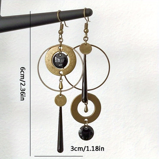 Trendy Geometric Circle Dangle Earrings