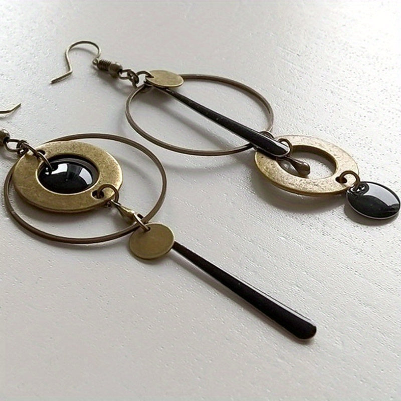 Trendy Geometric Circle Dangle Earrings