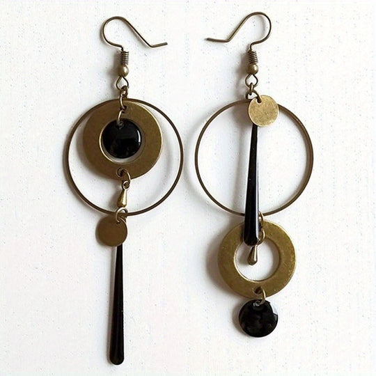 Trendy Geometric Circle Dangle Earrings