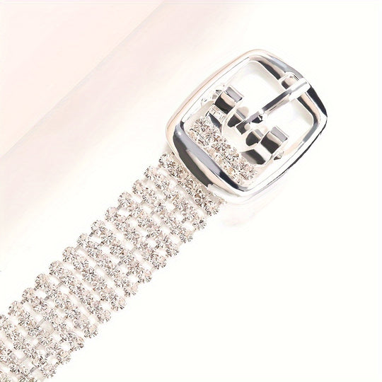 Stylish Rhinestone-Encrusted Ankle Bracelet