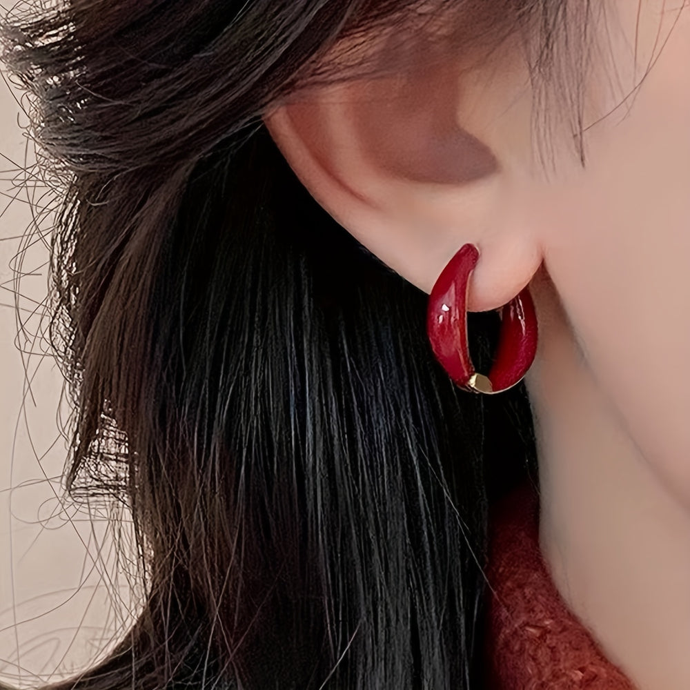 Elegant Circle Hoop Earrings